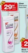Clear Shampoo Assorted-200ml Each