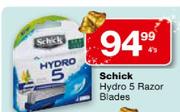 Schick Hydro 5 Razor Blades-4's