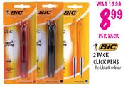 Bic 2 Pack Click Pens-Per Pack