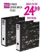Simple Choice 2 Pack Lever Arch Files-Per Pack