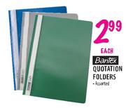Bantex Quotation Folders-Each