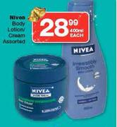 Nivea Body Lotion/Cream Assorted-400ml Each 