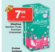 Stayfree Sanitary PAds Scented/Unscented-10's
