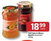 PnP Jam In Glass Bottle Assorted-450g Each