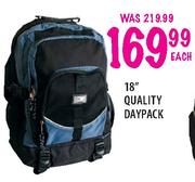 18"Quality Daypack-Each