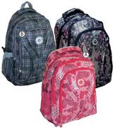 Island Club 17" 3 Compartment Fashion Backpacks-Each