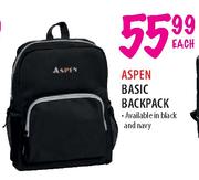 Aspen Basic Backpack-Each
