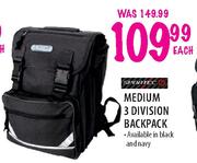 Sportec Medium 3 Division Backpack-Each