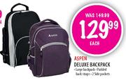 Aspen Deluxe Backpack-Each