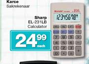Sharp EL-231 LB Calculator-Each