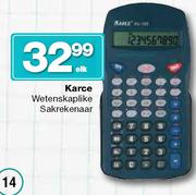 Karce Wetenskaplike Sakrekenaar-Elk