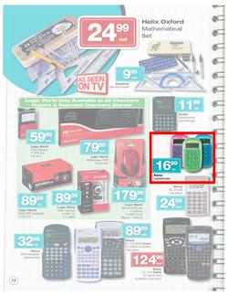 Checkers Nationwide : Big Back to School Savings (31 Dec - 3 Feb 2013), page 14