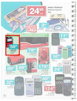 Checkers Nationwide : Big Back to School Savings (31 Dec - 3 Feb 2013), page 14
