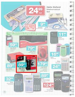 Checkers Nationwide : Big Back to School Savings (31 Dec - 3 Feb 2013), page 14