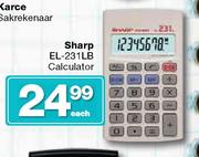 Sharp EL-231LB Calculator-Each