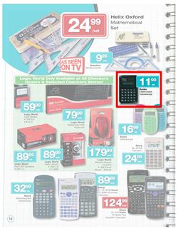 Checkers Nationwide : Big Back to School Savings (31 Dec - 3 Feb 2013), page 14