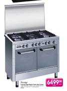 Prestige 4 Burner Gas/Electric Oven Gas Cooker (PRGO-900S)-Each