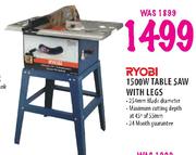 Ryobi 1500W Table Saw With Legs