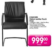 Concord Visitors Leather Touch Chair