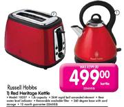 Russell Hobbs Red Heritage Kettle-1.8Ltr(18257) Each
