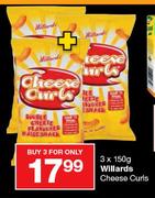 Willards Cheese Curls-3x150g