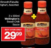 Wellington's Sweet Chilli Sauce-2x500ml