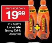 Lucozade Energy Drink Assorted-2x500ml