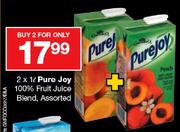 Pure Joy 100% Fruit Juice Blend Assorted-2x1Ltr