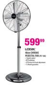 Logik Chrome Pedestal Fan-40cm (Fs-16A)