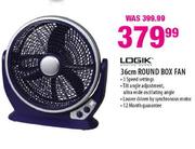 Logik Round Box Fan-36cm