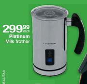 Platinum Milk Frother Each