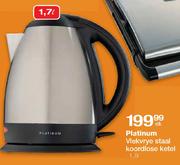 Platinum Vlekvrye Staal Koordlose Ketel-1.7ltr Elk