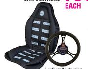 Stramm Leatherette Steering Wheel Cover-Each