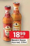 Nando's Sauce Assorted-250ml Each