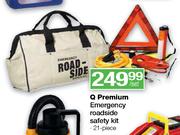 Q Premium Emergency Roadside Safety Kit-21 Piece