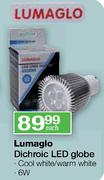 Lumaglo Dichroic LED Globe Cool White/Warm White-6W Each
