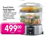 Russell Hobbs Food Steamer-3 Baskets each with 3 Ltr Capacity (10969)