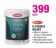 Plascon Double Velvet-5L Each