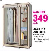 KD 4 Shelf Wardrobe-Each