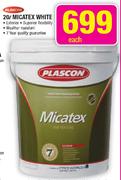 Plascon Micatex White-20L Each