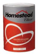 Homestead Gloss Enamel Black-5L Each