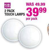 Simple Choice 2 Pack Touch Lamps