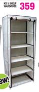 KD 5 Shelf Wardrobe