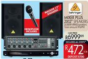 Behringer Mixer Plus 2X12" Speakers