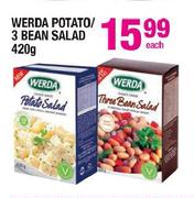 Werda Potao/3 Bean Salad-420g Each 
