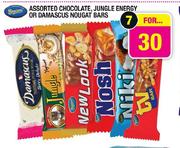 Beacon Assorted Chocolate,Jungle Energy Or Damascus Nougat Bars-7's 