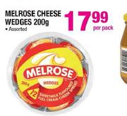 Melrose Cheese Wedges-200g Per Pack