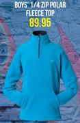 Boys' 1/4 Zip Polar Fleece Top