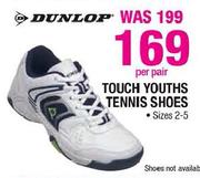 Dunlop Touch Youths Tennis Shoes-Per Pair