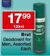 Brut Deodorant for Men-120ml